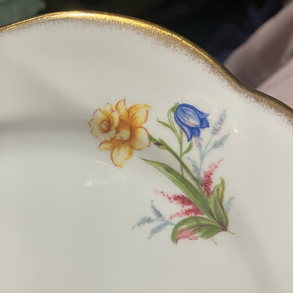 Vintage Salisbury Fine Bone China Floral 8" Plate England - Picture 5 of 15